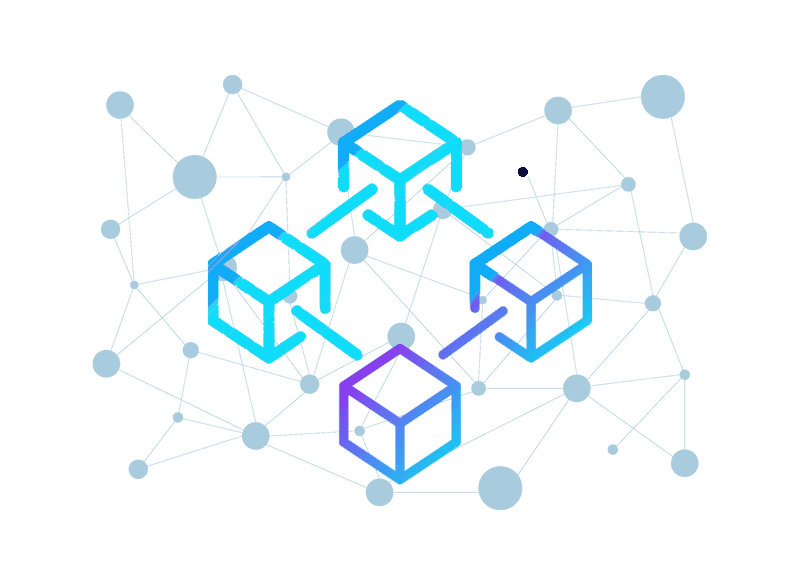 Illustration of a group of people marvelling at an ether (ETH) glyph in awe